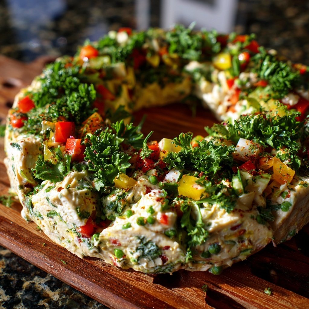 Olivier Salad Wreatg