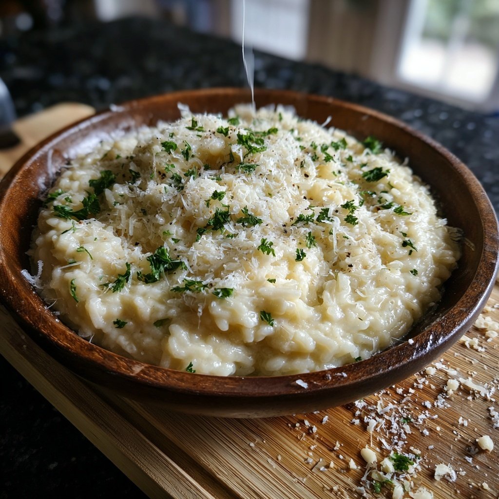 Creamy Garlic Parmesan Risotto