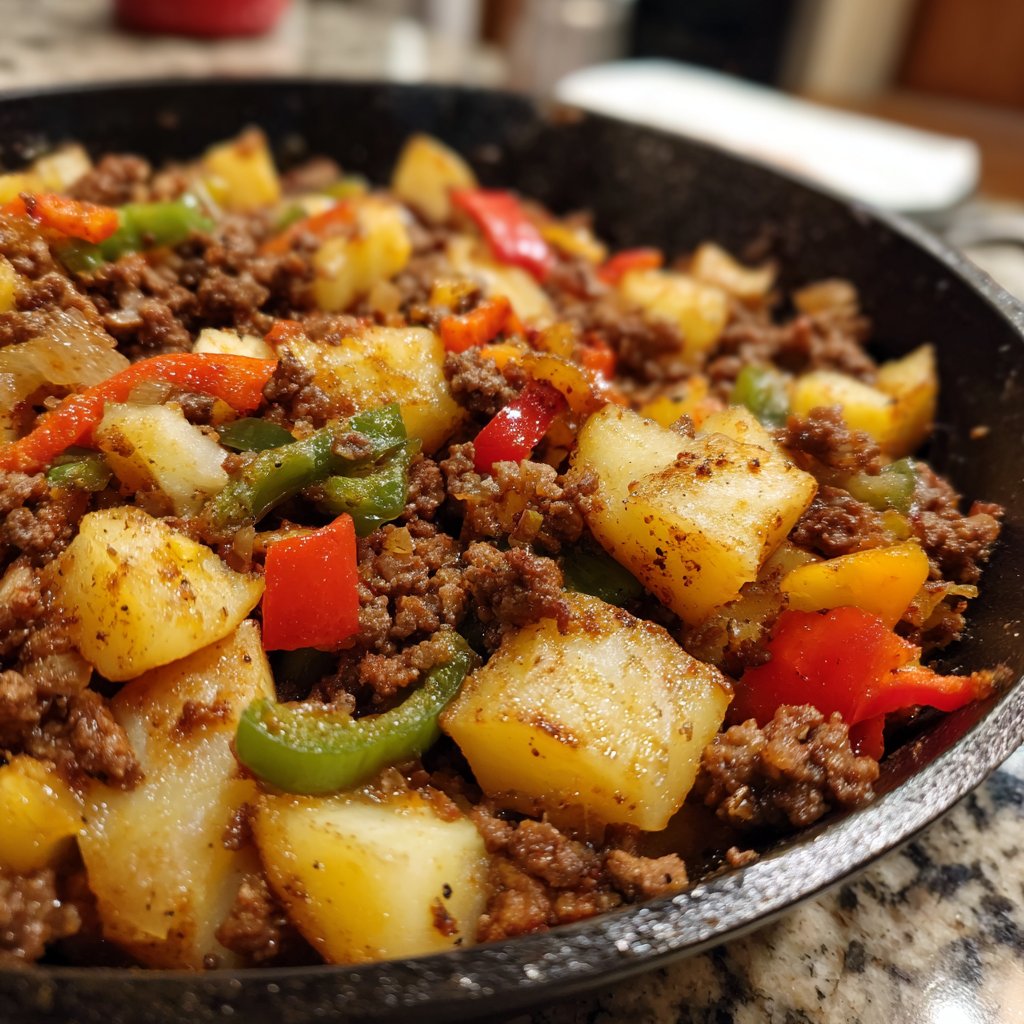 One Pot Ground Beef And Potatoes
