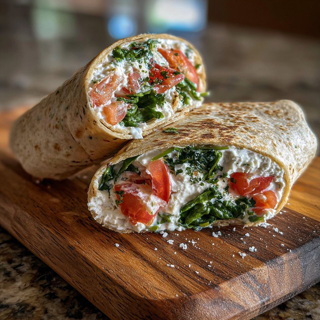 High Protein Cottage Cheese Wrap