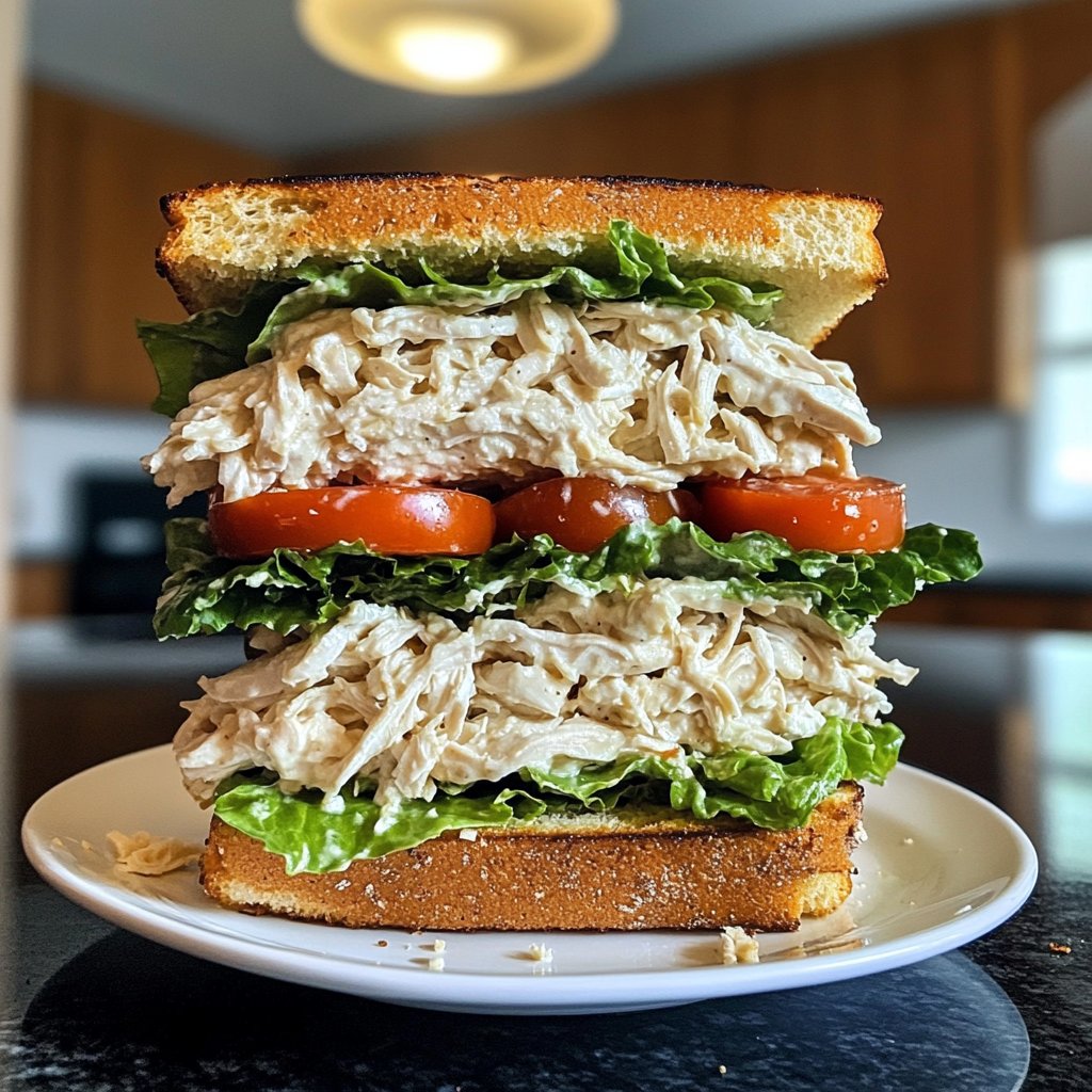Quick Chicken Salad Sandwich Lunch