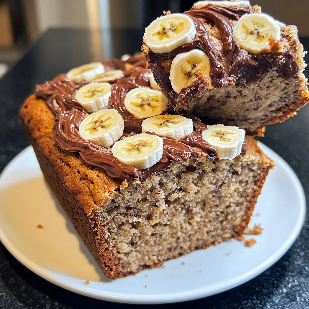 Banana Bread with Nutella Swirl Recipe