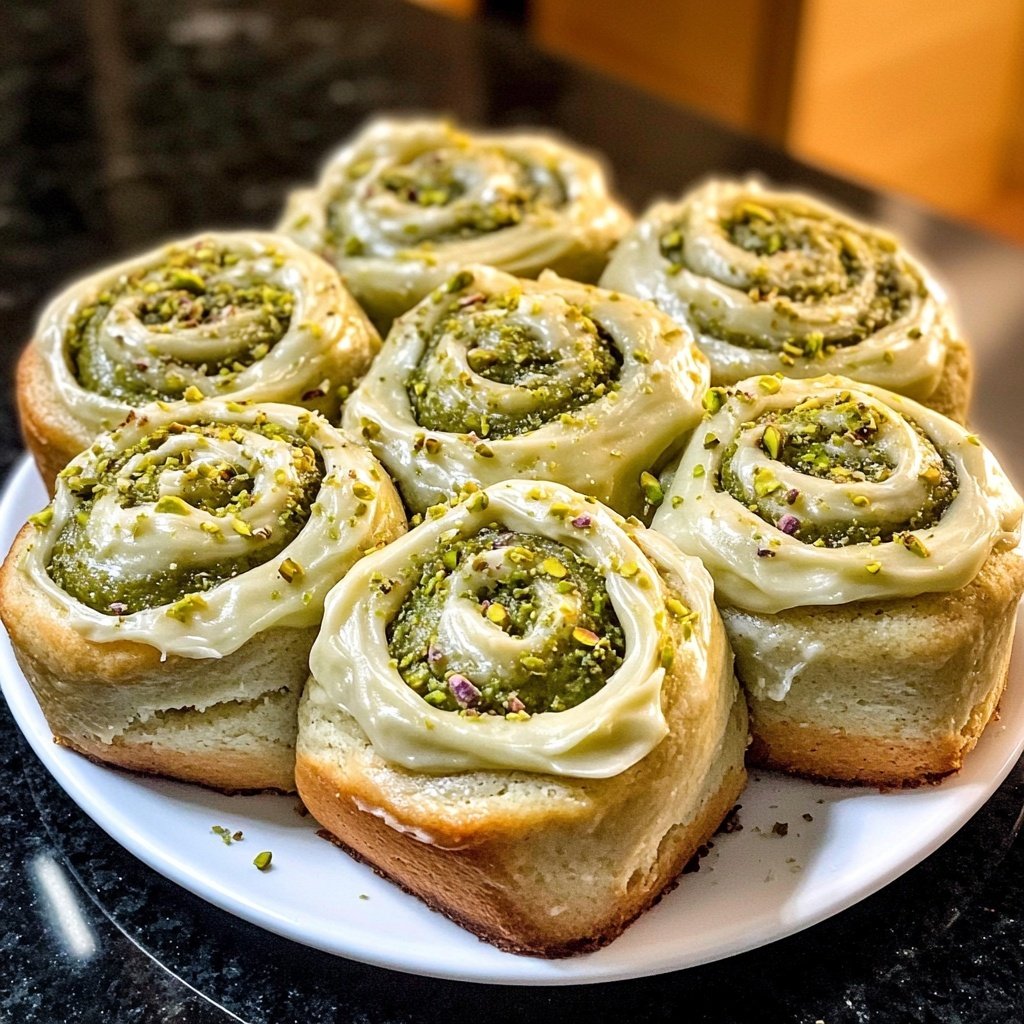 Perfect Pistachio Rolls with Cream Cheese Frosting