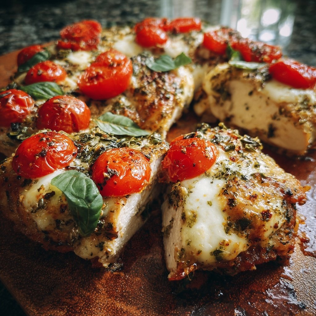 Healthy Chicken Caprese Bake