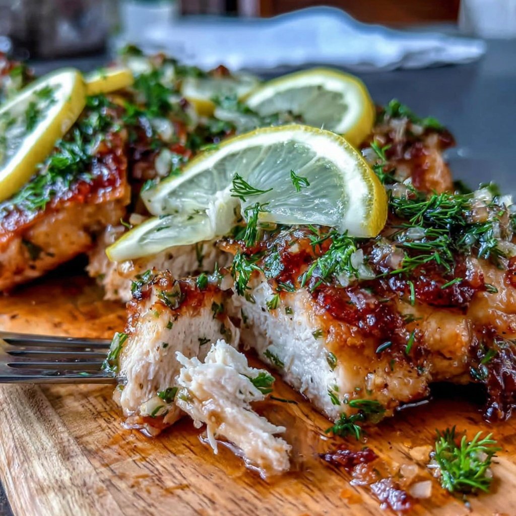 Healthy Chicken With Lemon Dill Sauce