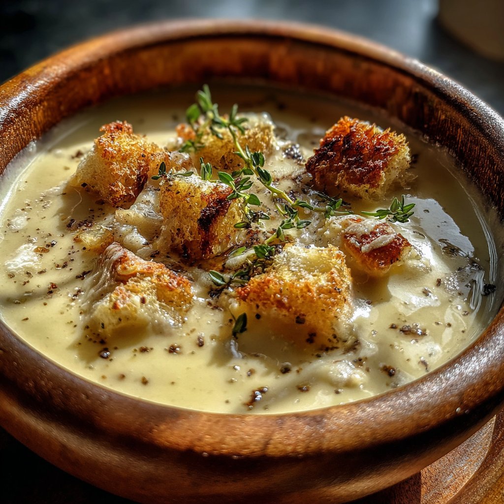 Fondue with Smoked Swiss and Thyme