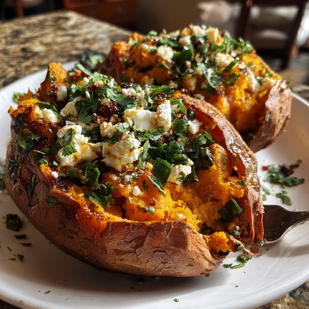 Valentine Dinner Stuffed Sweet Potatoes