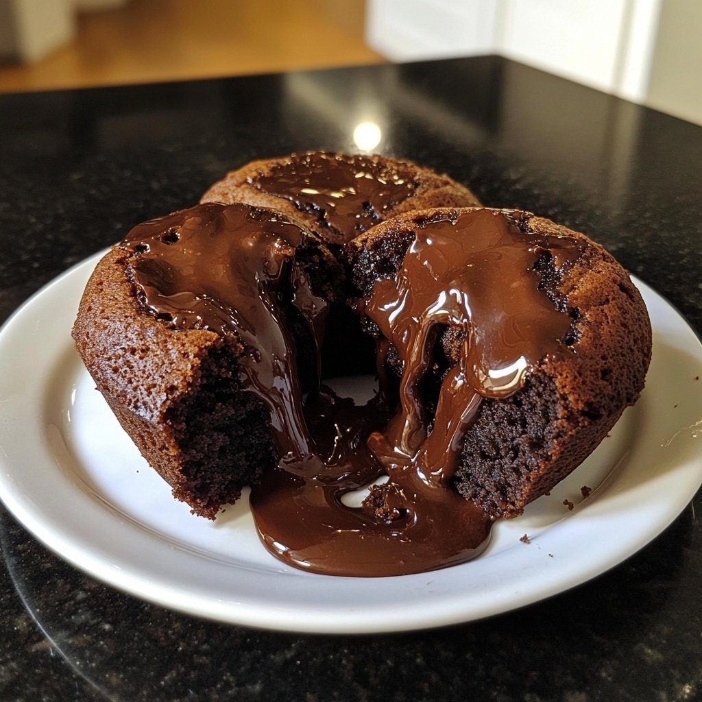 Dark Chocolate Lava Cakes
